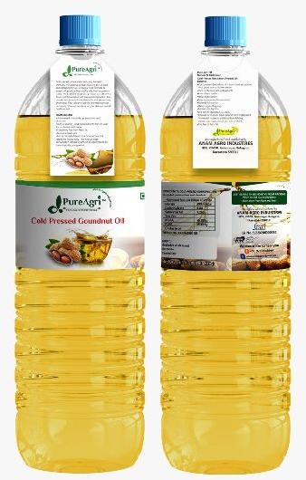 PureAgri Common Cold Pressed Groundnut Oil, For Cooking, Certification : FSSAI