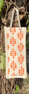 Polished Orange Wildflower Bottle Bags, for Gifting, Size : 11x6, 13x7