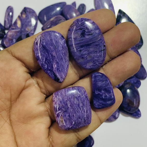 Charoite Stone, for Jewelry, Size : 0-20 Mm