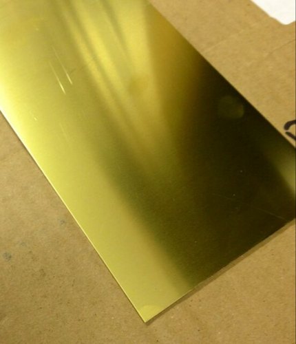 Rectangle Brass Hot Rolled Sheet, Color : Golden Brown