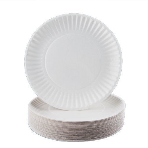 Round Plain Paper Plates, for Party, Event, Feature : Eco Friendly
