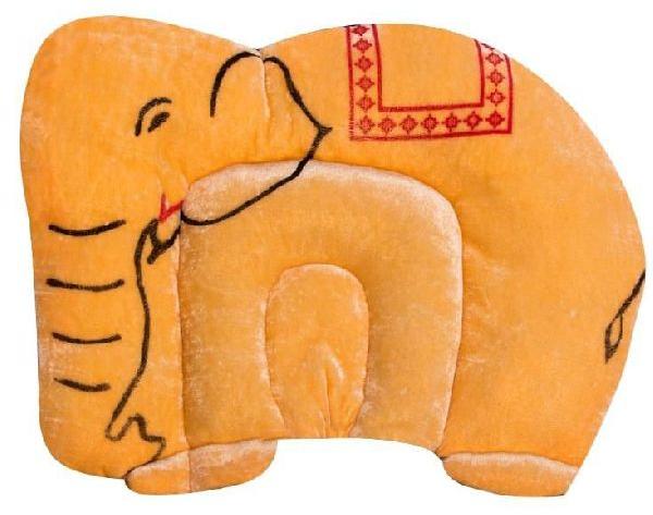 Mustard Elephant Shaped Baby Pillow
