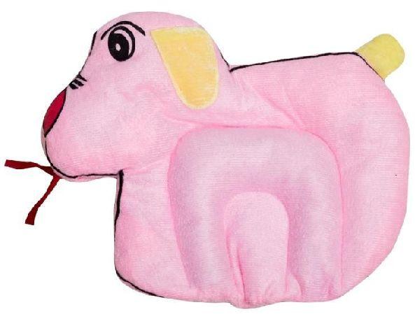 Pink Dog Shaped Baby Pillow