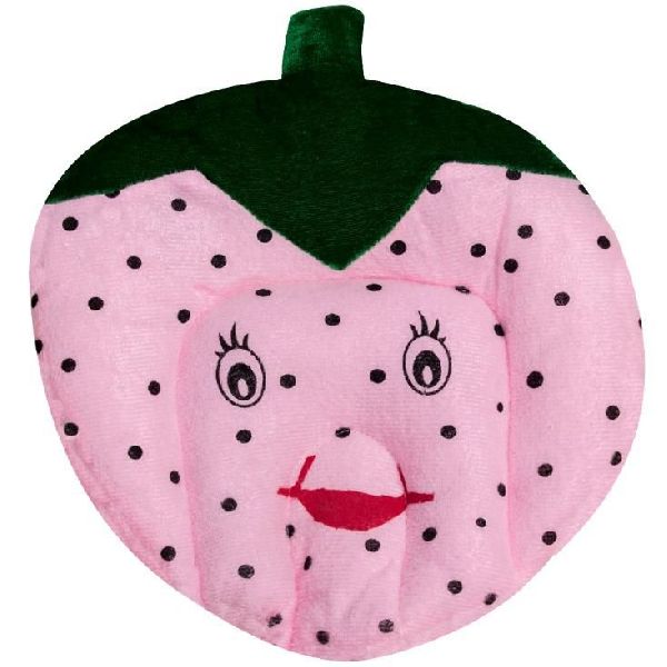 Pink Strawberry Shaped Baby Pillow