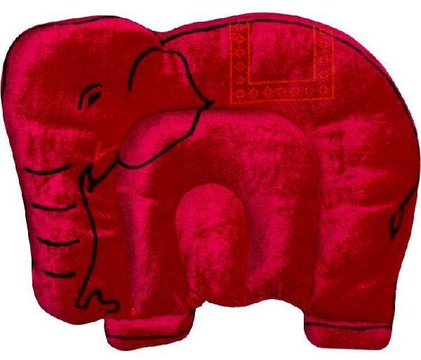 Red Elephant Shaped Baby Pillow