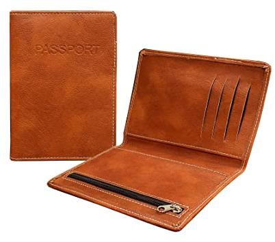 Leather Passport Holder, Packaging Type : Paper Box