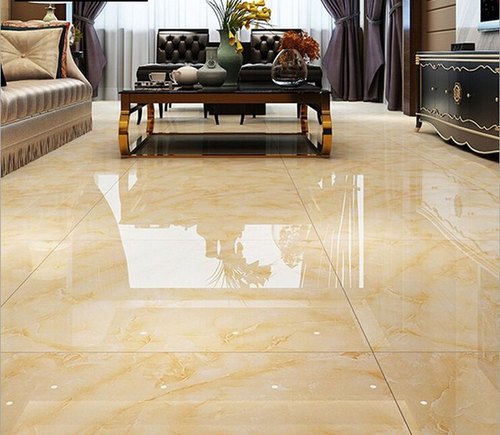 Rectangular Creamic Non Polished Glazed Vitrified Tiles, for Flooring, Wall, Pattern : Plain