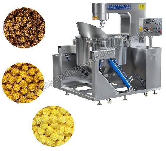 Automatic Puffed Popcorn Making Machine/Industrial Kettle Corn Machine