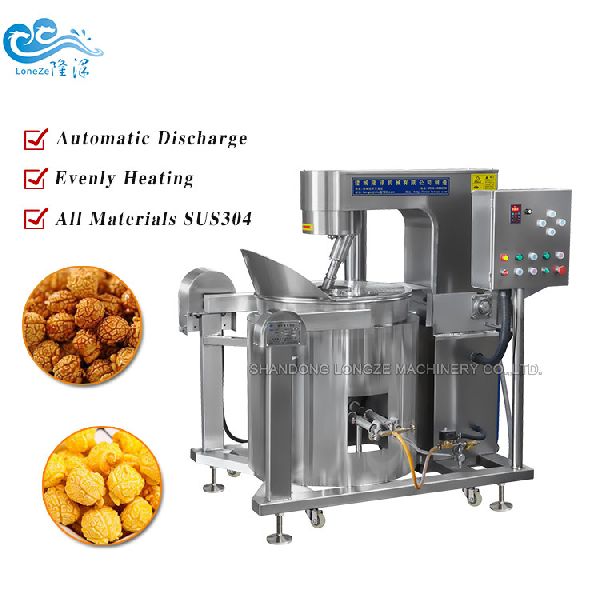 China Gas Heated Automatic Commercial Flavored Popcorn Machine