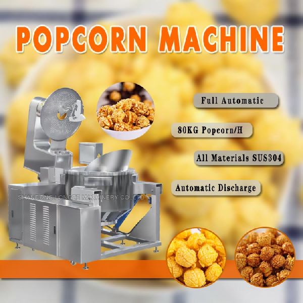 Commrecial Popcorn Machine Kettle Corn Maker With Different Flavors