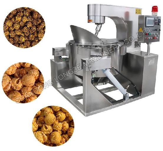 Industrial Butter Flavored Popcorn Machine For Direct Coating Caramel Flavor Chocolate Flavor Gourme