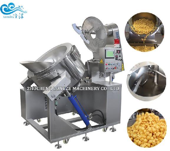 New Type Popcorn Machine Commercial Stainless Steel Electric Popcorn Machine Table Type Popcorn Mach