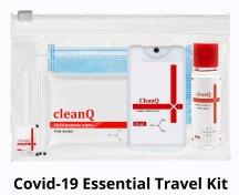 CleanQ PPE Covid 19 Travel Kit, Size : 6*10 inches