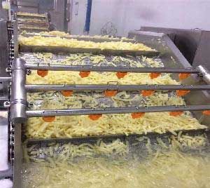 Industrial Automatic Frozen French Fries Production Line