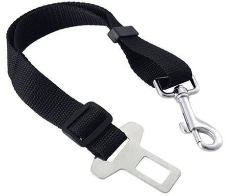 Polyester Dog Seat Belt Leash, Color : Black