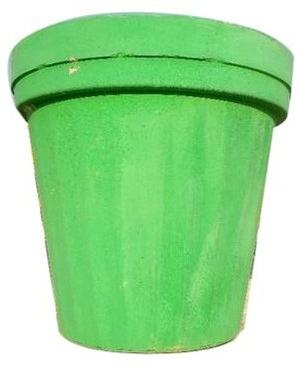 Polished Plain Green Cement Flower Pot, Size : 18 Inch