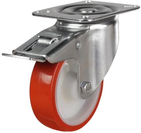 Yukthi Nylon P U Caster Wheel, Load Capacity : 100 - 120 Kgs