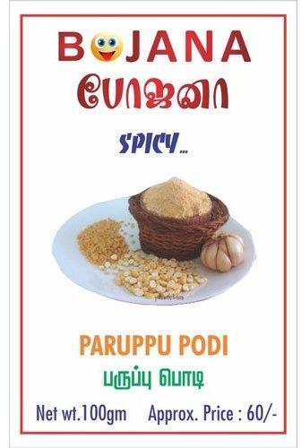 Bojana Paruppu Podi, Packaging Size : 100gm