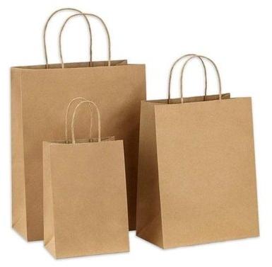 Plain Paper Carry Bag, Color : Brown