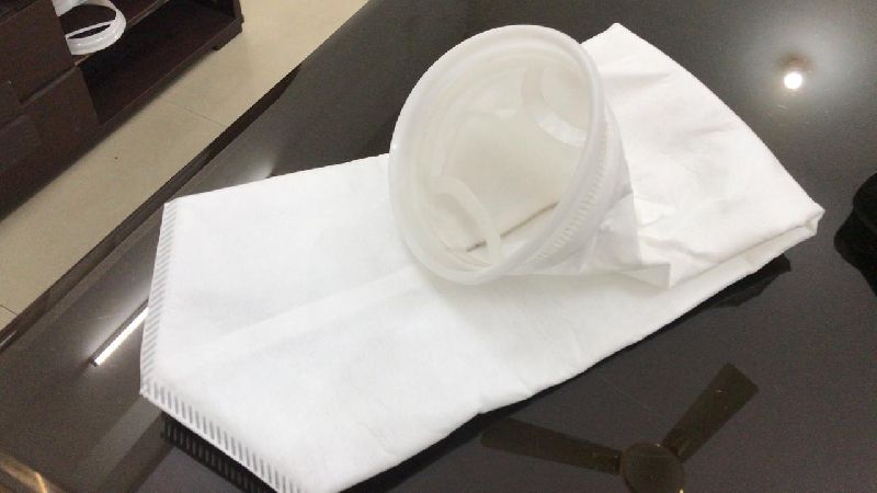 Plain Non Woven Liquid Filter Bag, Shape : Round