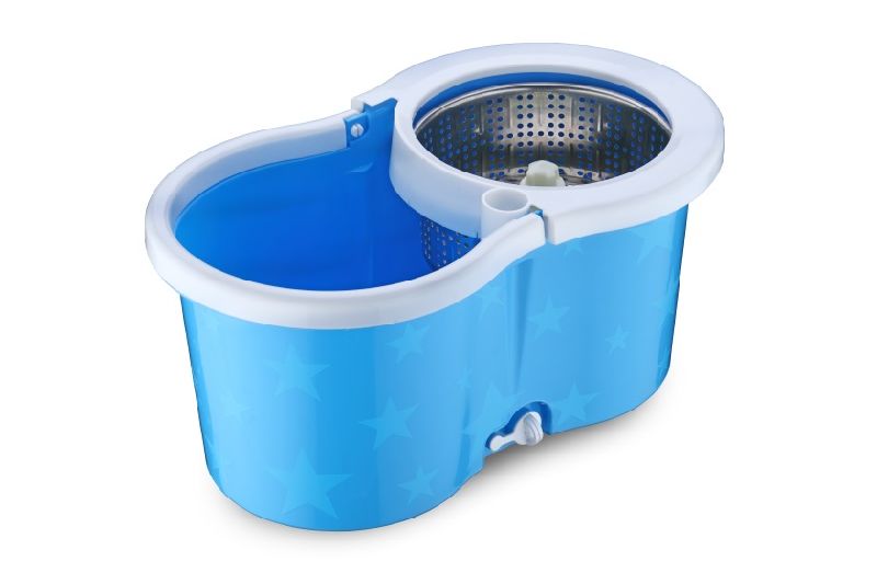 Spin Mop Bucket, Color : Red, Blue Green