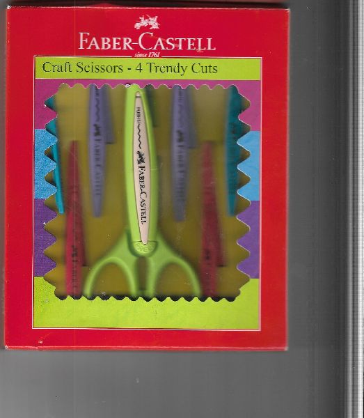 FABER CASTELL CRAFT SCISSORS-4 TRENDY CUTS