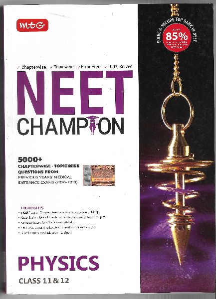 mtg neet champion physics for class 11th and 12th std