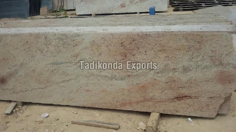 Bush Hammered Ivory Brown Granite Stone, for Kitchen Slab, Size : 12x16ft