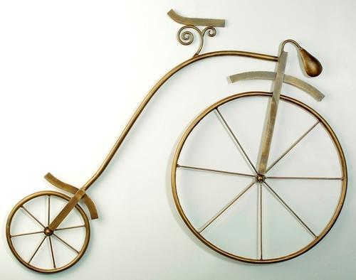  Painted Wall Hanging Bicycle, Color : Multi
