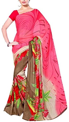 Georgette Synthetic Saree