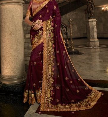 Heavy Zari Saree