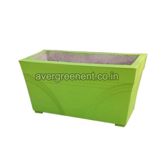 Rectangular Concrete Flower Pot, for Outdoor, Feature Fine Finish at