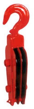 Iron Sagging Pulley Block, Color : Red