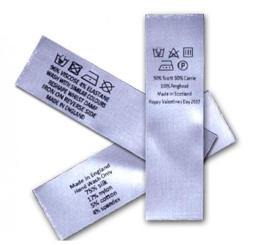 Printed Garment Label