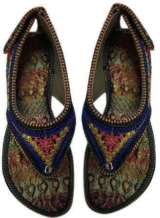 Embroidered Jaipuri Sandal, Occasion : Party Wear