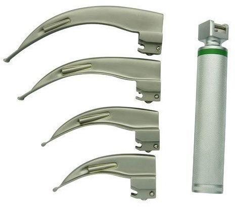 Round Stainless Steel Laryngoscope Blade, for Hospital, Variety : Single Edge