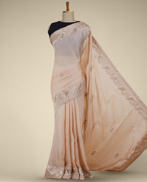 Bridal Saree, For Anti-Wrinkle, Shrink-Resistant, Technics : Machine Made