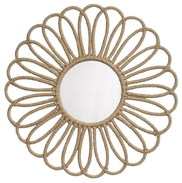 Jute Wall Hanging Mirror