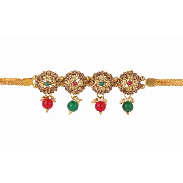 Indian Bollywood Vintage Ethnic Gold Plated Armlet Armband Upper Arm Bangle Bracelet Bridal Jewelry