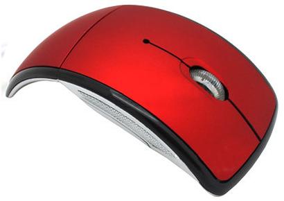 Folding Wireless Mouse, Color : Red, Blue, White Black