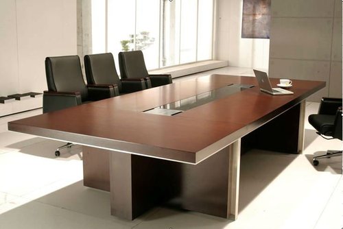 Brown Office Conference Table Inr 15, Wooden Conference Table Design