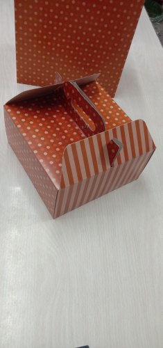 Paper Cake basket box, Color : Plain