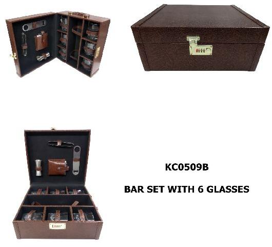 Bar Set with 6 Glasses, for Home Decor, Feature : Attractive Designs, Crack Resistance