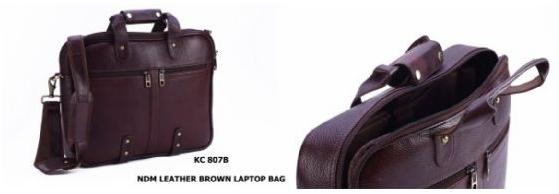 NDM Leather Brown Laptop Bag, Feature : Attractive Designs, High Grip