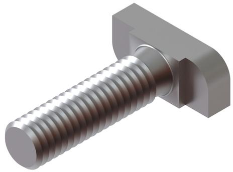 Metal Polished T Bolts, for Fittings, Size : Standard