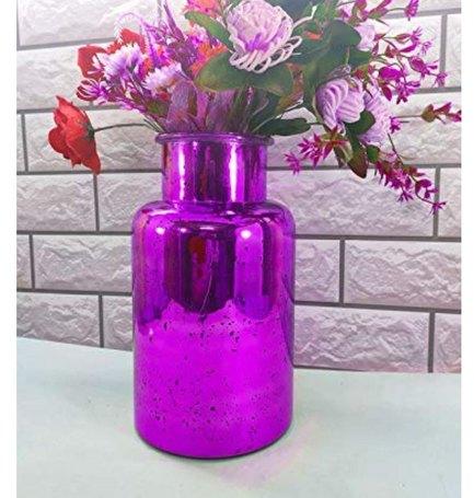 Purple Glass Flower Vase