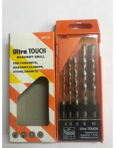 Ultra Touch Masonry Bit Set, Size : 4 mm, 5 mm, 6 mm, 8 mm, 10 mm
