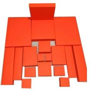 Plain Plastic Jewelry Box, Color : Red