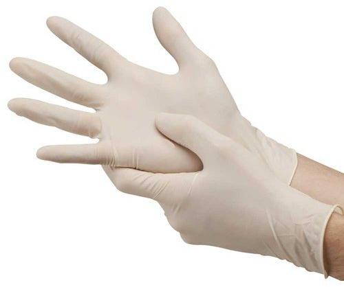 Latex Disposable Surgical Gloves, for Cleaning, Examination, Feature : Flexible, Light Weight, Powder Free