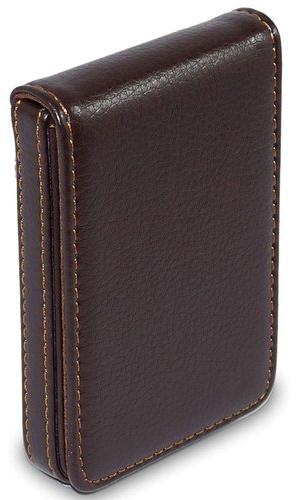 Leather Card Holder, Color : Black